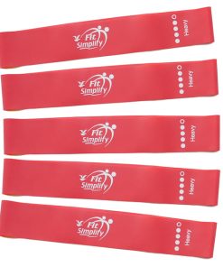 Fit Simplify Resistance Loop Bands Set of 5 (Heavy)